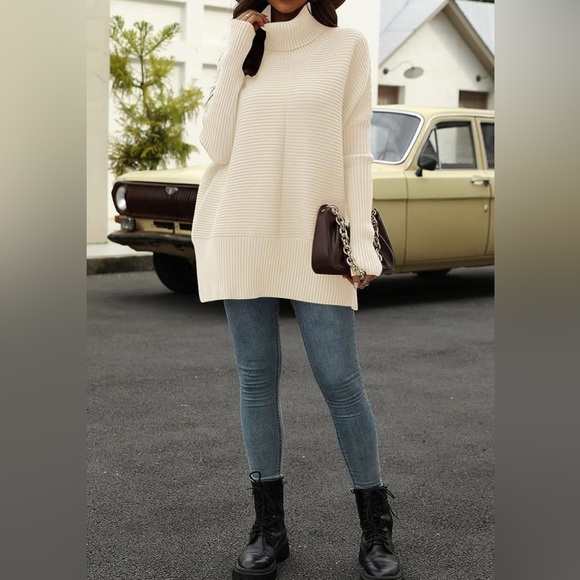 ๐ NWT ๐ - EFAN 2023 Fall Trendy Oversized Turtleneck Sweater - Picture 5 of 6